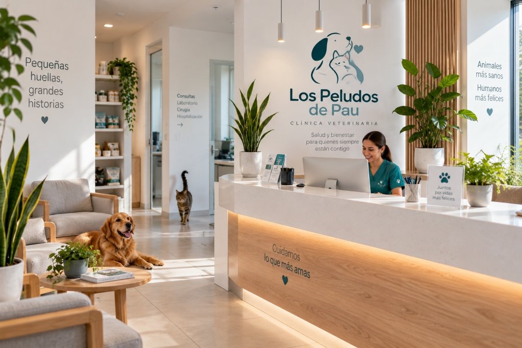 Recepción e instalaciones Los Peludos de Pau